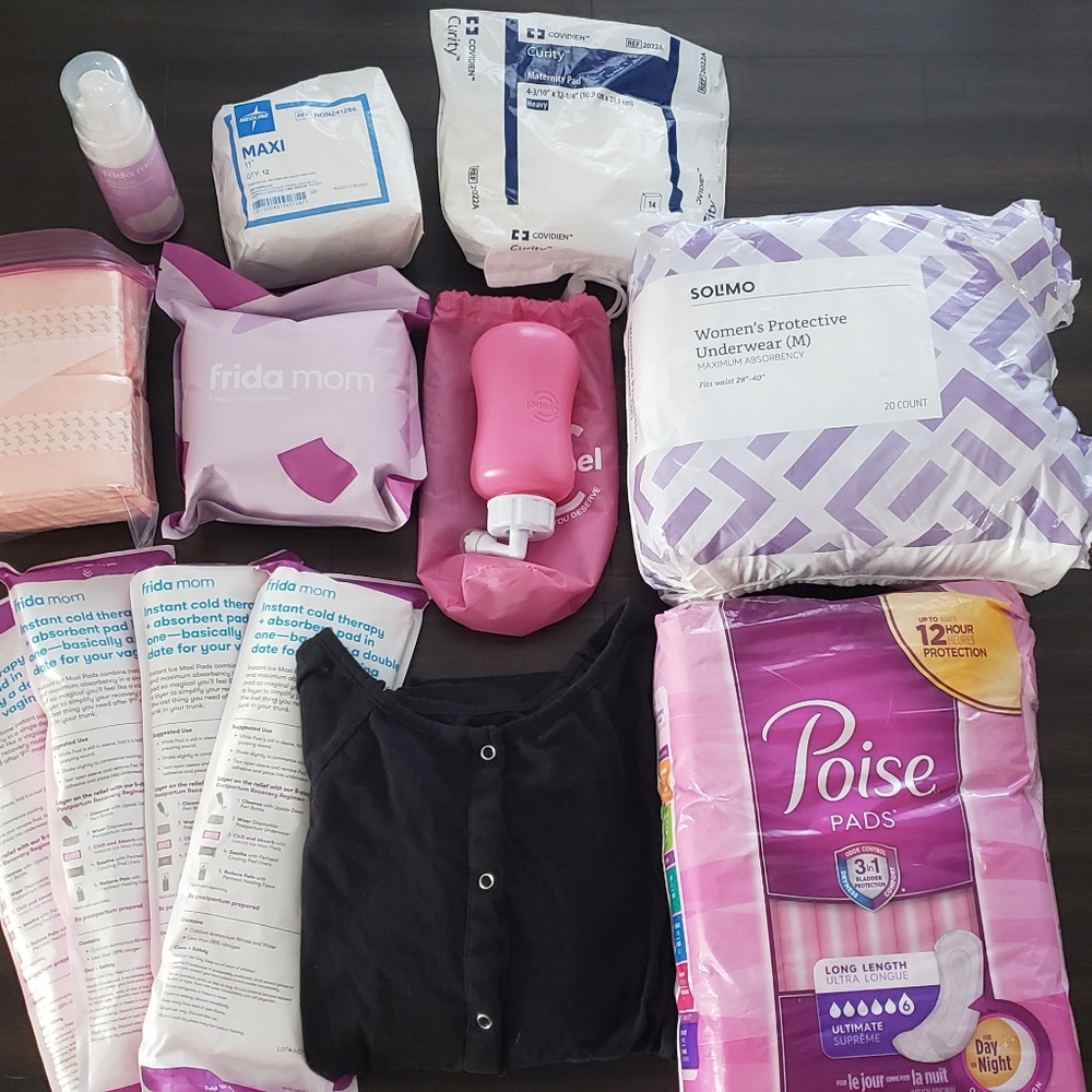 Post partum labor and delivery kit